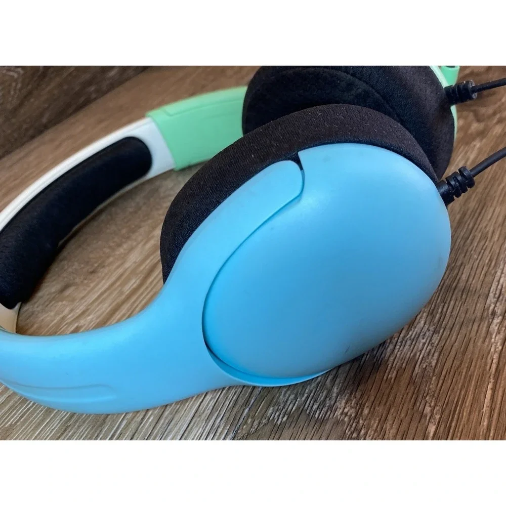 PDP LVL40 Blue & Green Over the Ear Wired Gaming Headset for Nintendo Switch